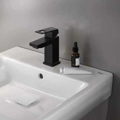 Grohe Eurocube Single Hole Single-Handle S-Size Bathroom Faucet, 1.2 GPM