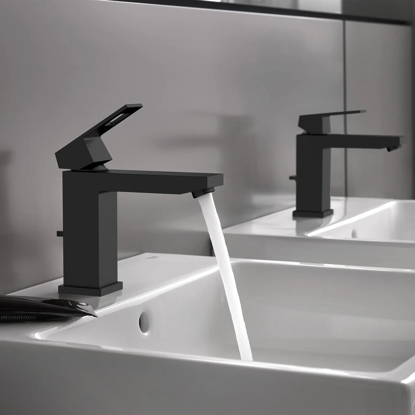 Grohe Eurocube Single Hole Single-Handle M-Size Bathroom Faucet, 1.2 GPM