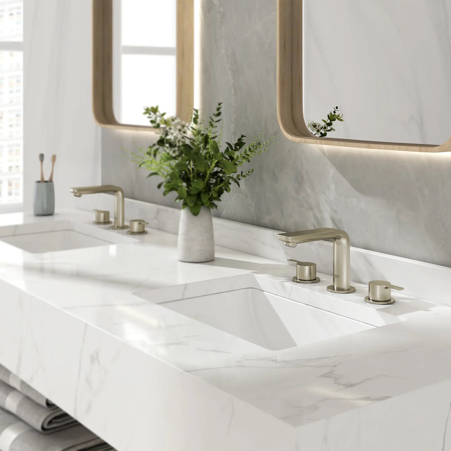 Grohe Lineare 8" Widespread 2-Handle M-Size Bathroom Faucet 4.5 L/min (1.2 gpm) - 20578