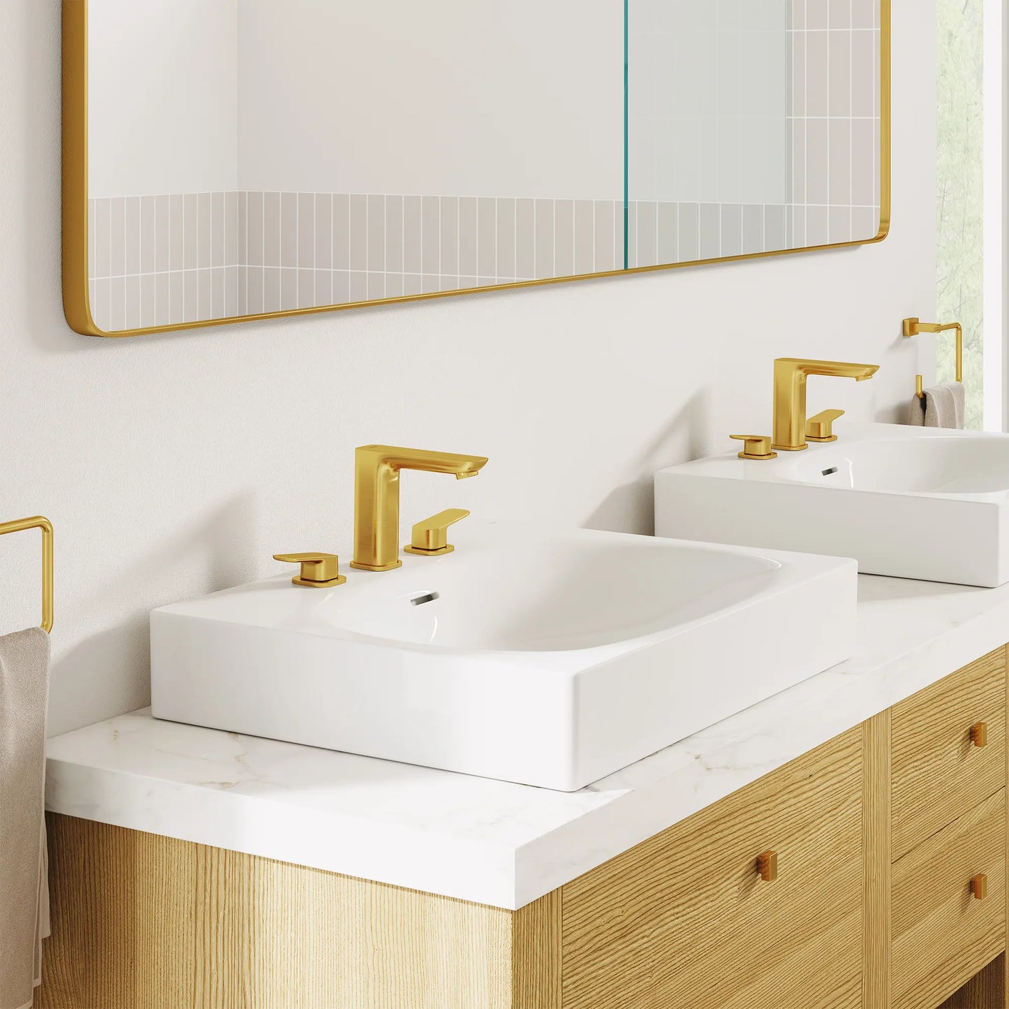 Grohe Wall Mount 24" Bathroom Sink, 3-Hole - 39655
