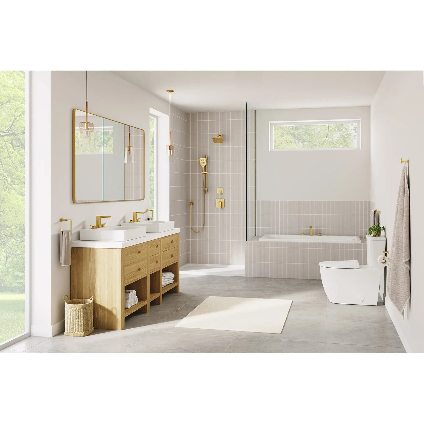 Grohe Essence Two-Piece Right Height Elongated Toilet With Seat 1.28 GPF, Left-Hand Trip Lever