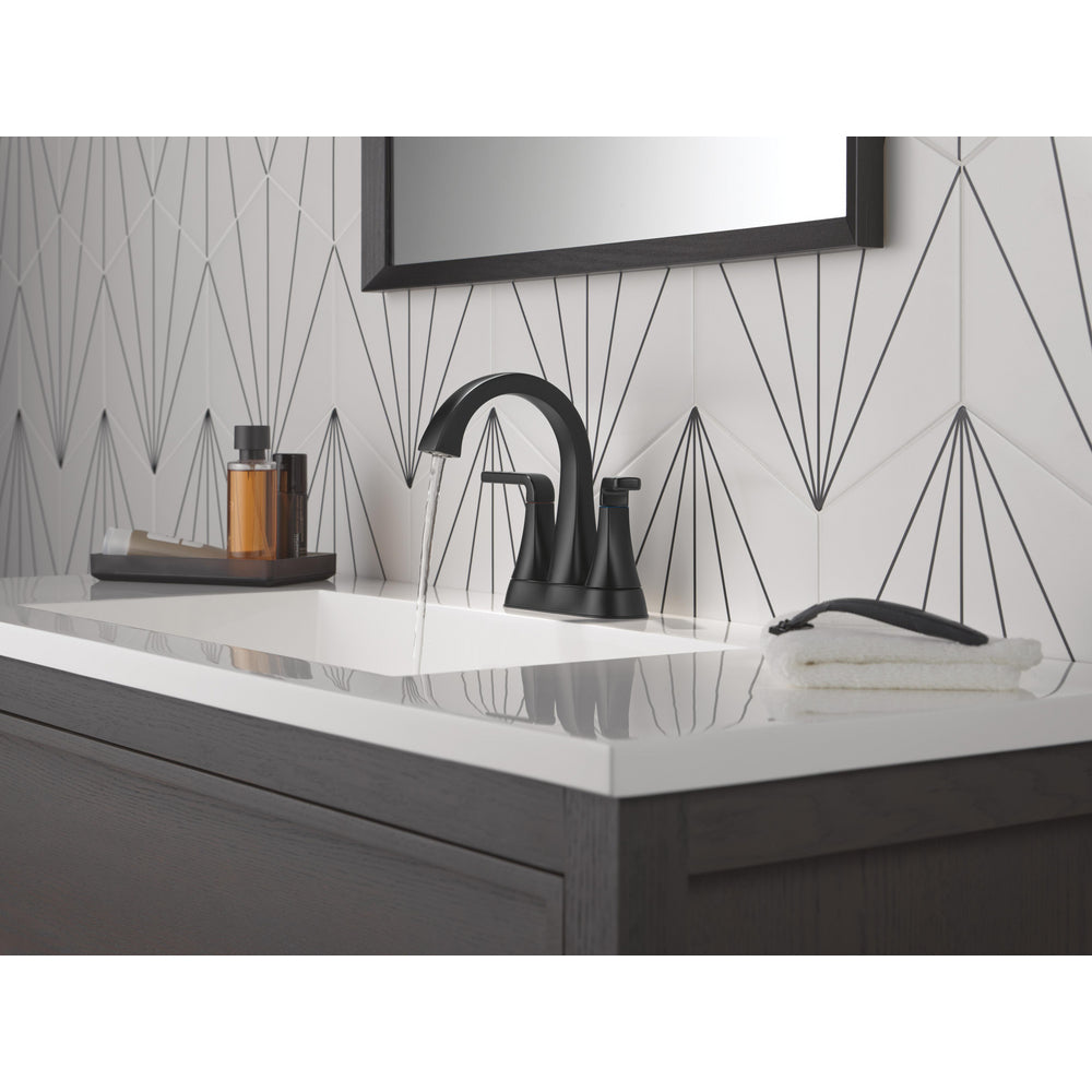 Delta Lineax Two-Handle Matte Black