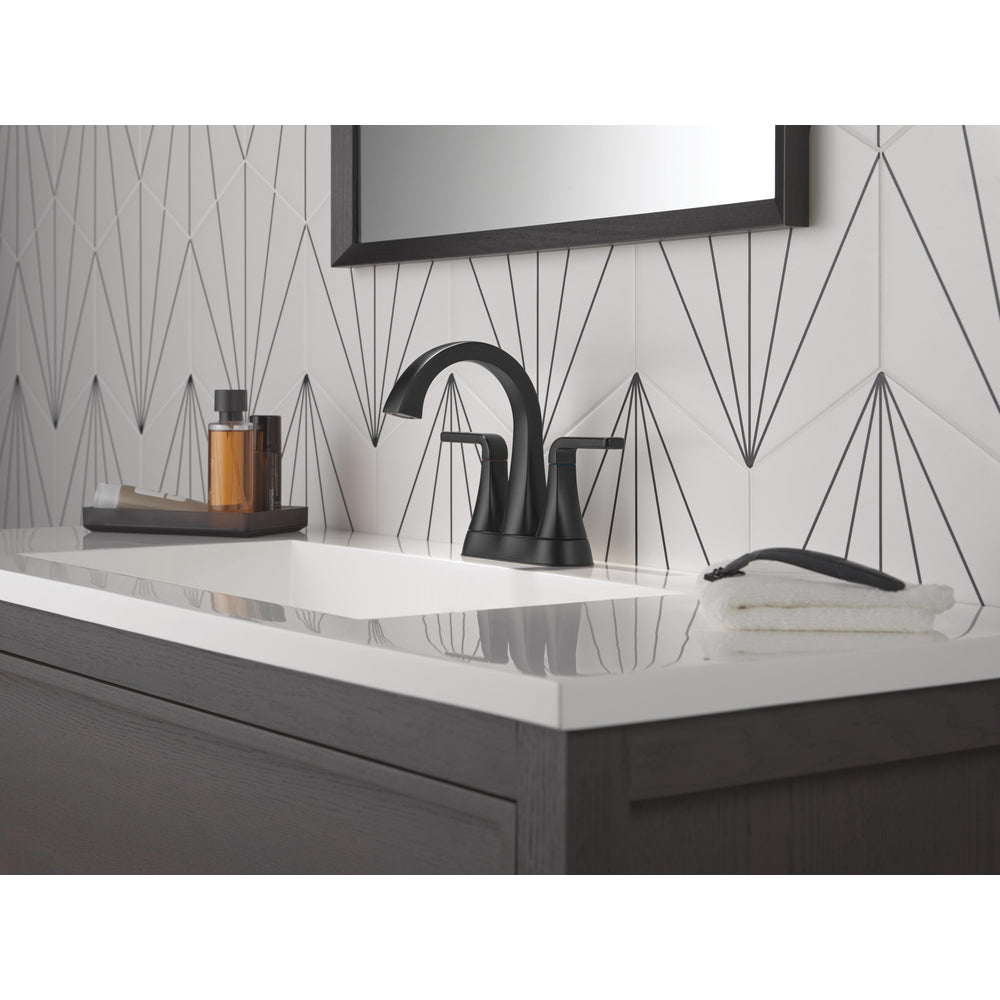 Delta Lineax Two-Handle Matte Black
