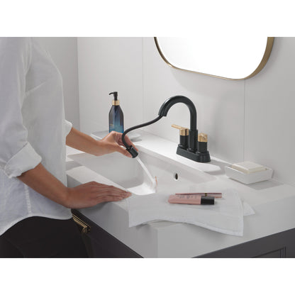 Robinet de salle de bain à tirette Delta Nicoli à poignée double - 25749LF