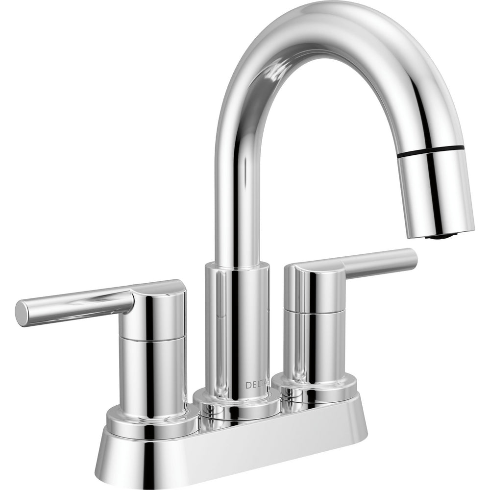 Robinet de salle de bain à tirette Delta Nicoli à poignée double - 25749LF