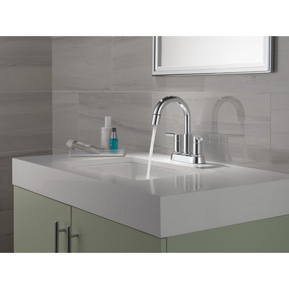 Robinet de salle de bain à tirette Delta Nicoli à poignée double - 25749LF
