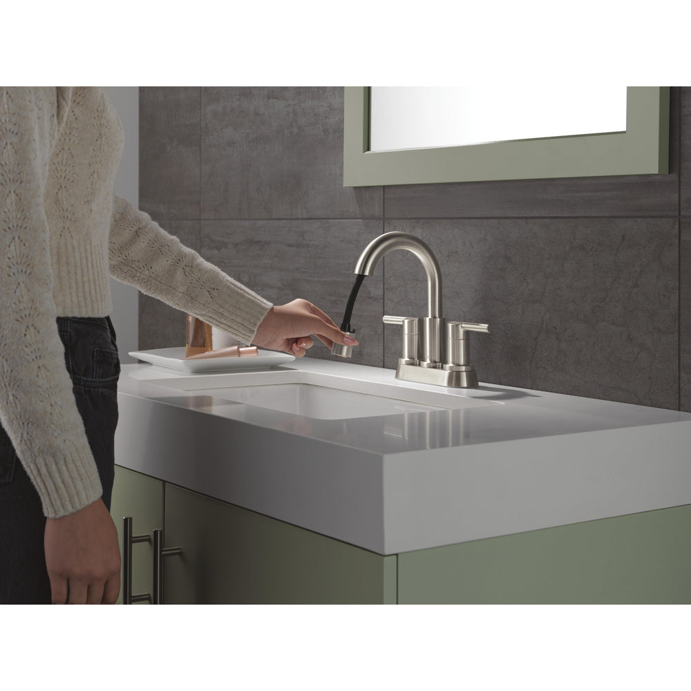Robinet de salle de bain à tirette Delta Nicoli à poignée double - 25749LF