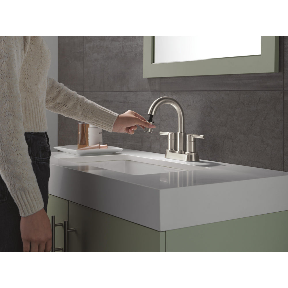 Robinet de salle de bain à tirette Delta Nicoli à poignée double - 25749LF