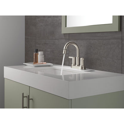 Robinet de salle de bain à tirette Delta Nicoli à poignée double - 25749LF