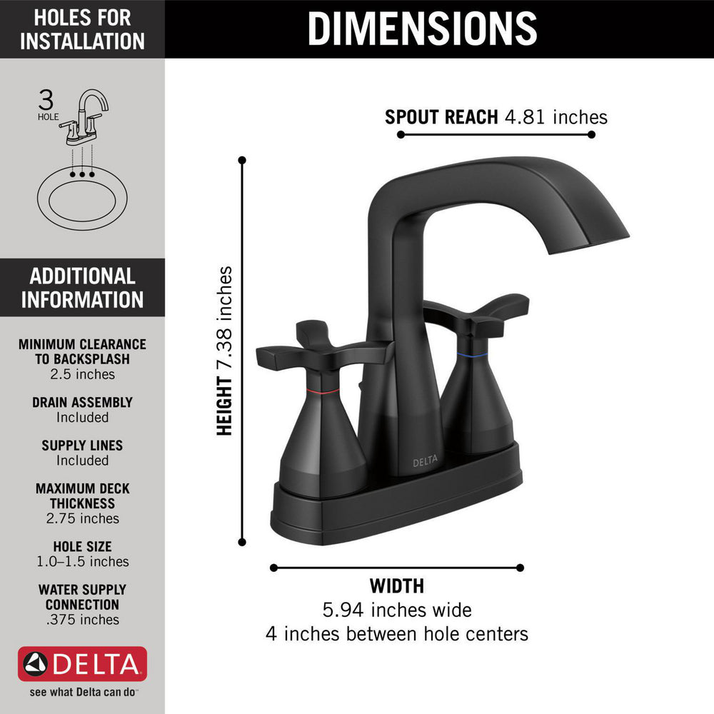 Robinet Delta Stryke Centerset - 257766