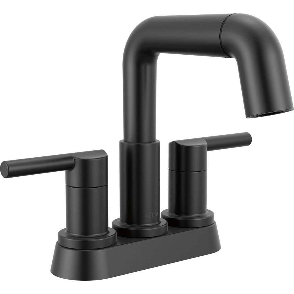 Robinet de salle de bain Delta Nicoli à deux poignées, à bec rétractable, entraxe 20 cm - 25849LF