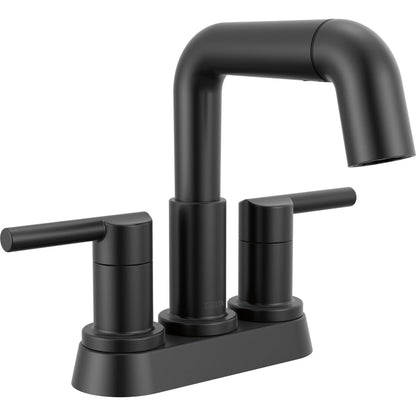 Robinet de salle de bain Delta Nicoli à deux poignées, à bec rétractable, entraxe 20 cm - 25849LF