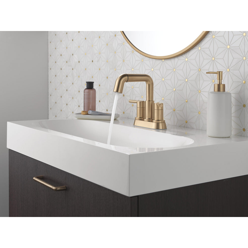 Robinet de salle de bain Delta Nicoli à deux poignées, à bec rétractable, entraxe 20 cm - 25849LF