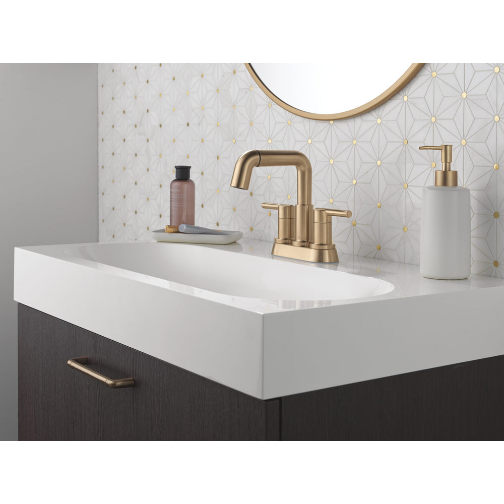 Robinet de salle de bain Delta Nicoli à deux poignées, à bec rétractable, entraxe 20 cm - 25849LF