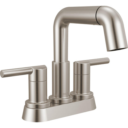 Robinet de salle de bain Delta Nicoli à deux poignées, à bec rétractable, entraxe 20 cm - 25849LF