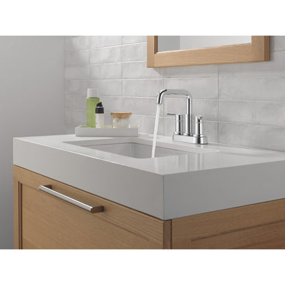 Robinet de salle de bain Delta Nicoli à entraxe de 4 po à deux poignées - 25849LF