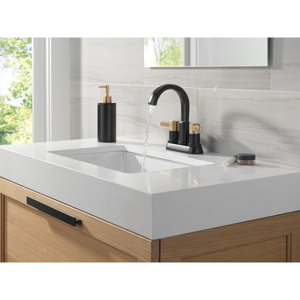 Robinet de salle de bain Delta Albion à deux poignées et entraxe de 10,16 cm - 25855LF