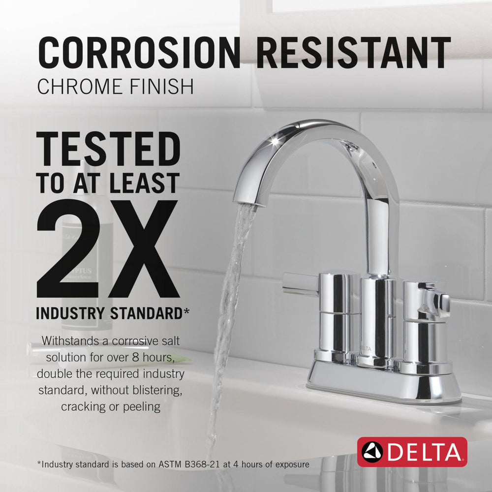 Robinet de salle de bain Delta Albion à deux poignées et entraxe de 10,16 cm - 25855LF