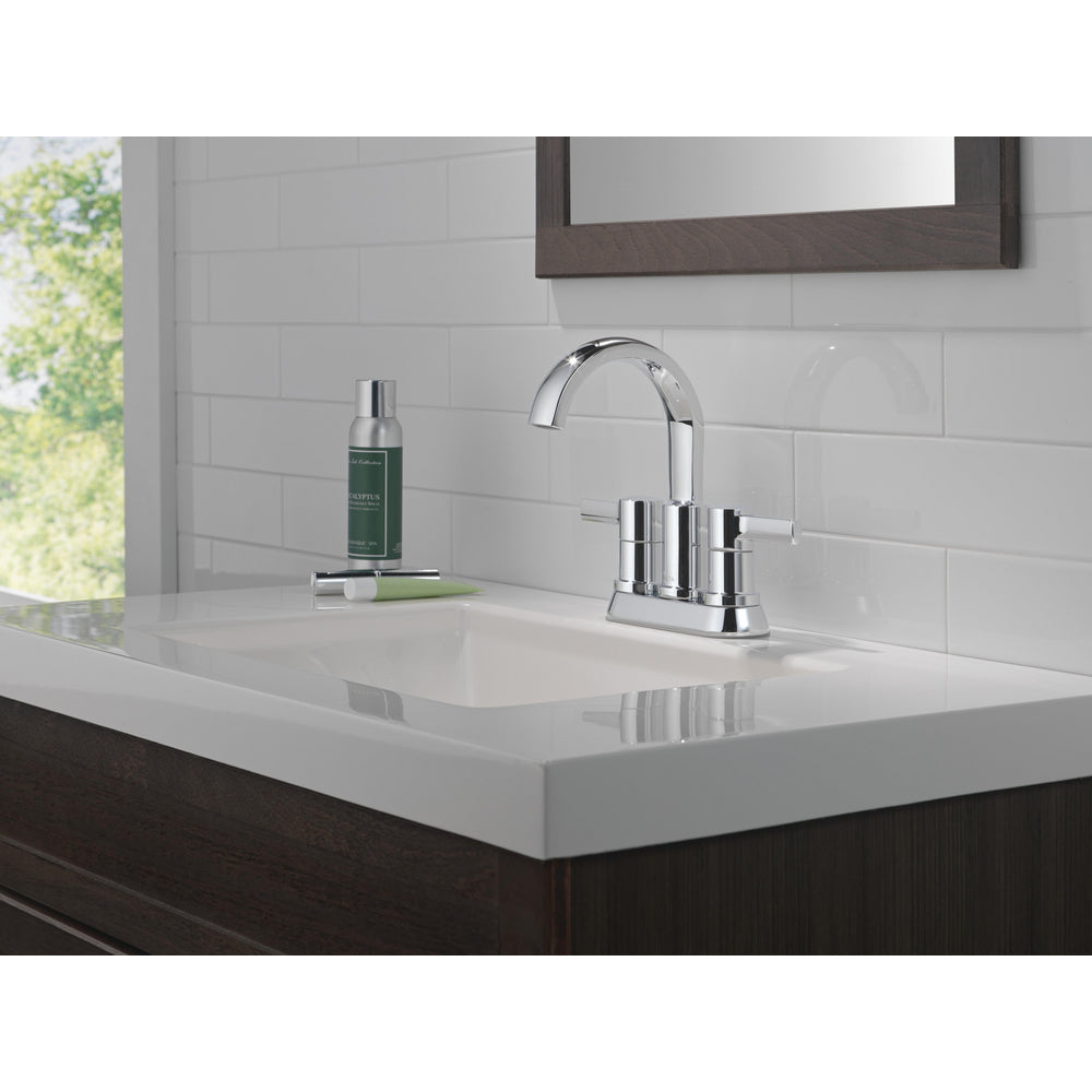 Robinet de salle de bain Delta Albion à deux poignées et entraxe de 10,16 cm - 25855LF