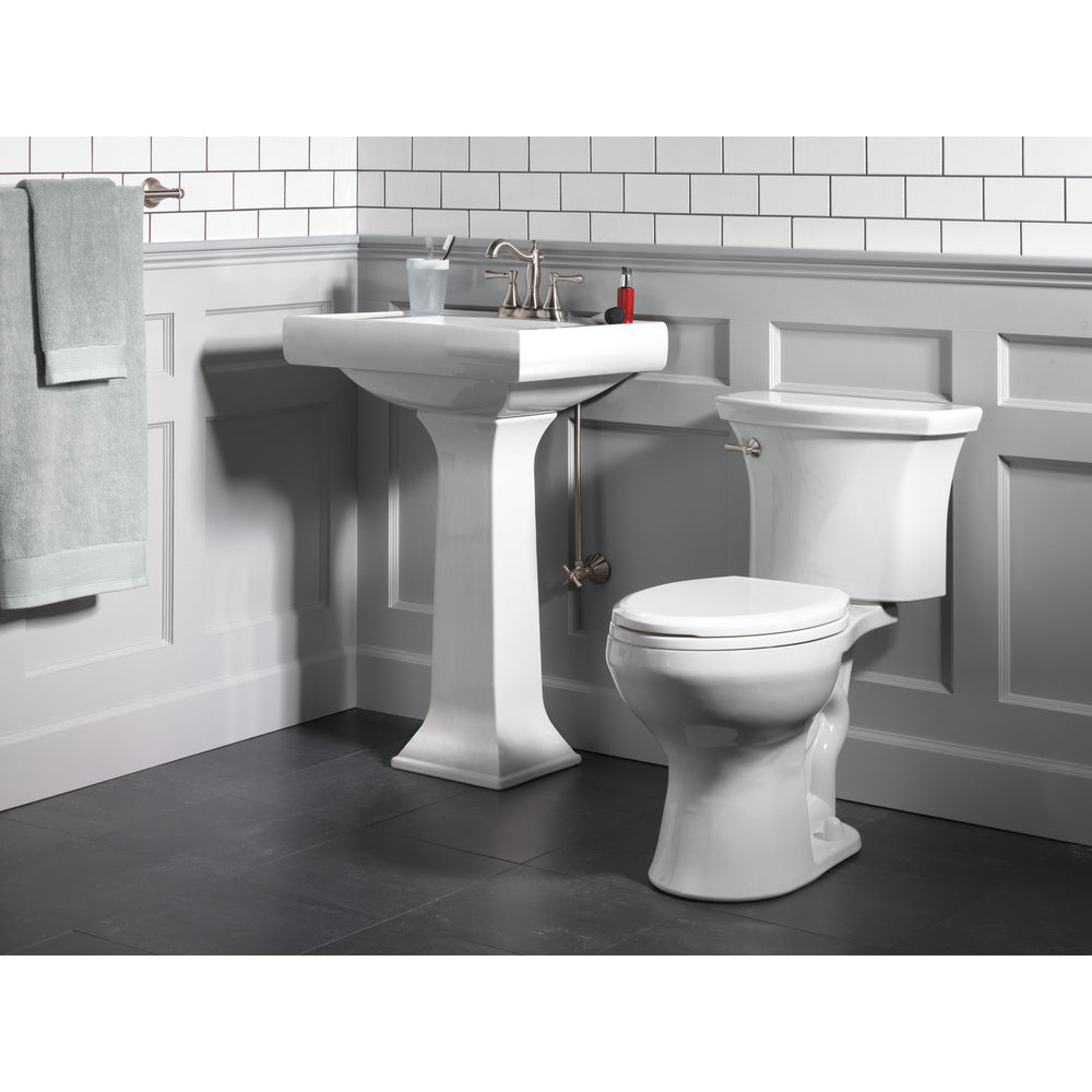Robinet de salle de bain Delta Cassidy à deux poignées et entraxe de 10 cm – Bonde escamotable en métal – 2597LF