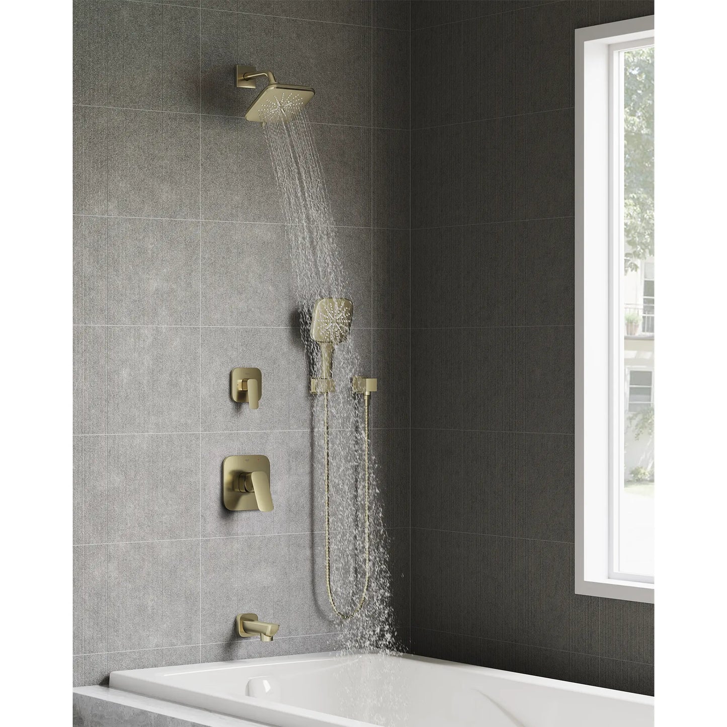 Grohe Rainshower SmartActive Shower Head, 6-1/2" - 3 Sprays, 1.75 GPM (6.6 L/min) - 26797