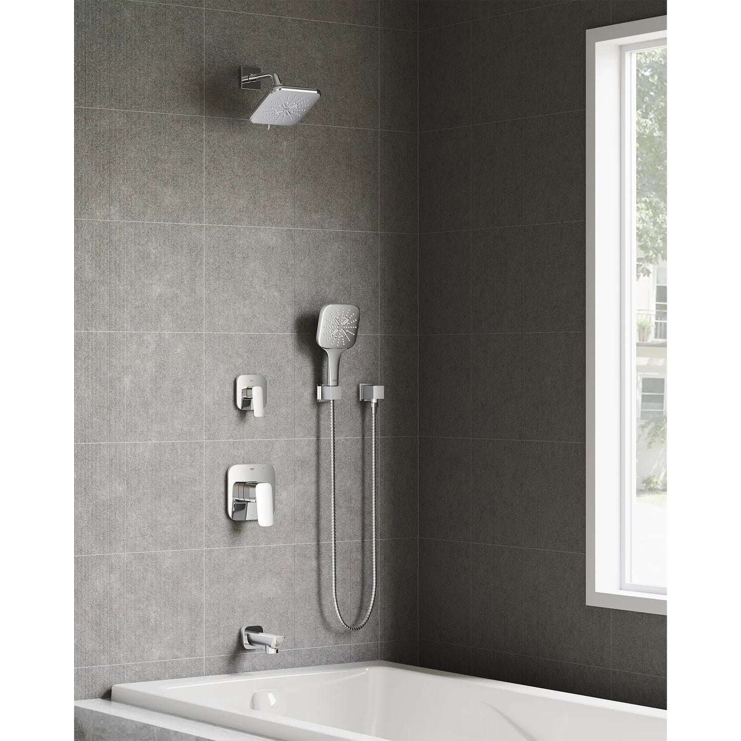 Grohe Rainshower SmartActive Hand Shower - 3 Sprays, 6.6 L/min (1.75 gpm) - 26552