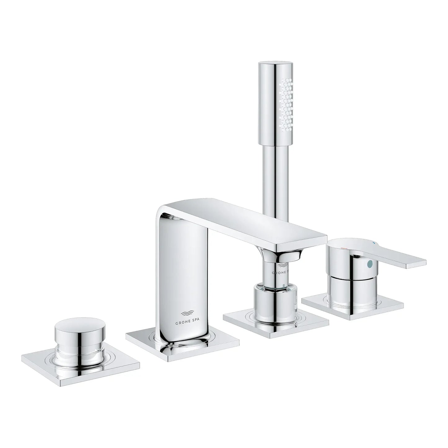 Grohe Allure New 4-Hole Single-Handle Deck Mount Roman Tub Faucet With 1.75 GPM Hand Shower