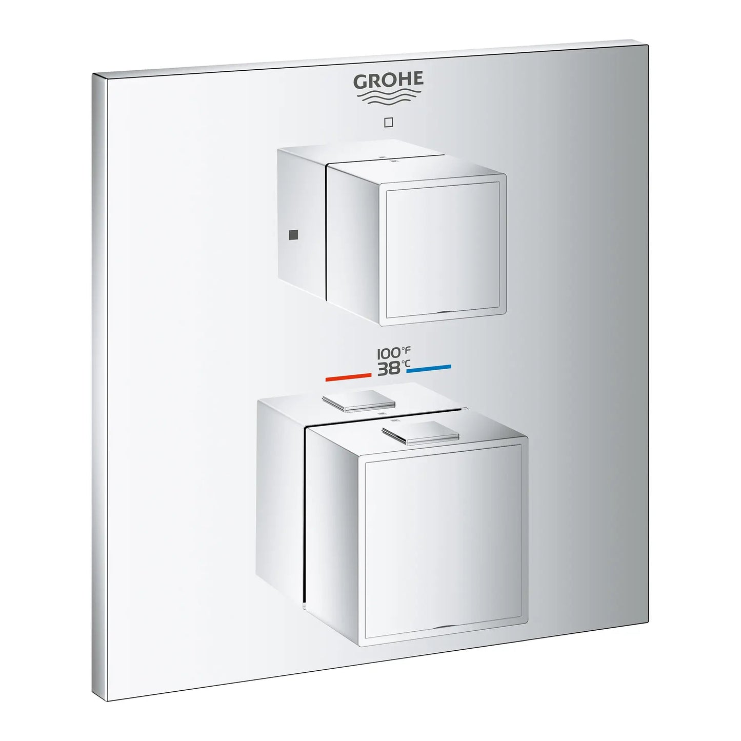 Grohe Grohtherm Cube Dual Function 2-Handle Thermostatic Valve Trim - 24158