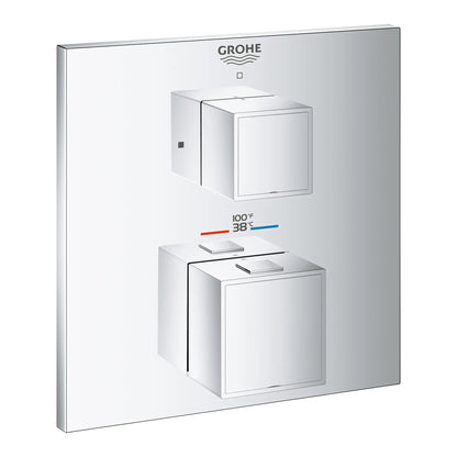 Grohe Grohtherm Cube Dual Function 2-Handle Thermostatic Valve Trim - 24158