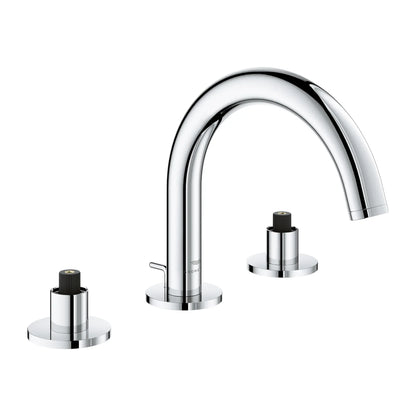 Grohe Atrio New 8-inch Widespread 2-Handle S-Size Bathroom Faucet without Handles, 1.2 GPM