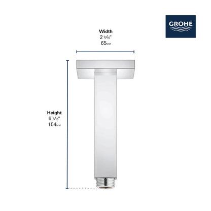 Grohe Rainshower EuroCube 6" Ceiling Shower Arm - 27712