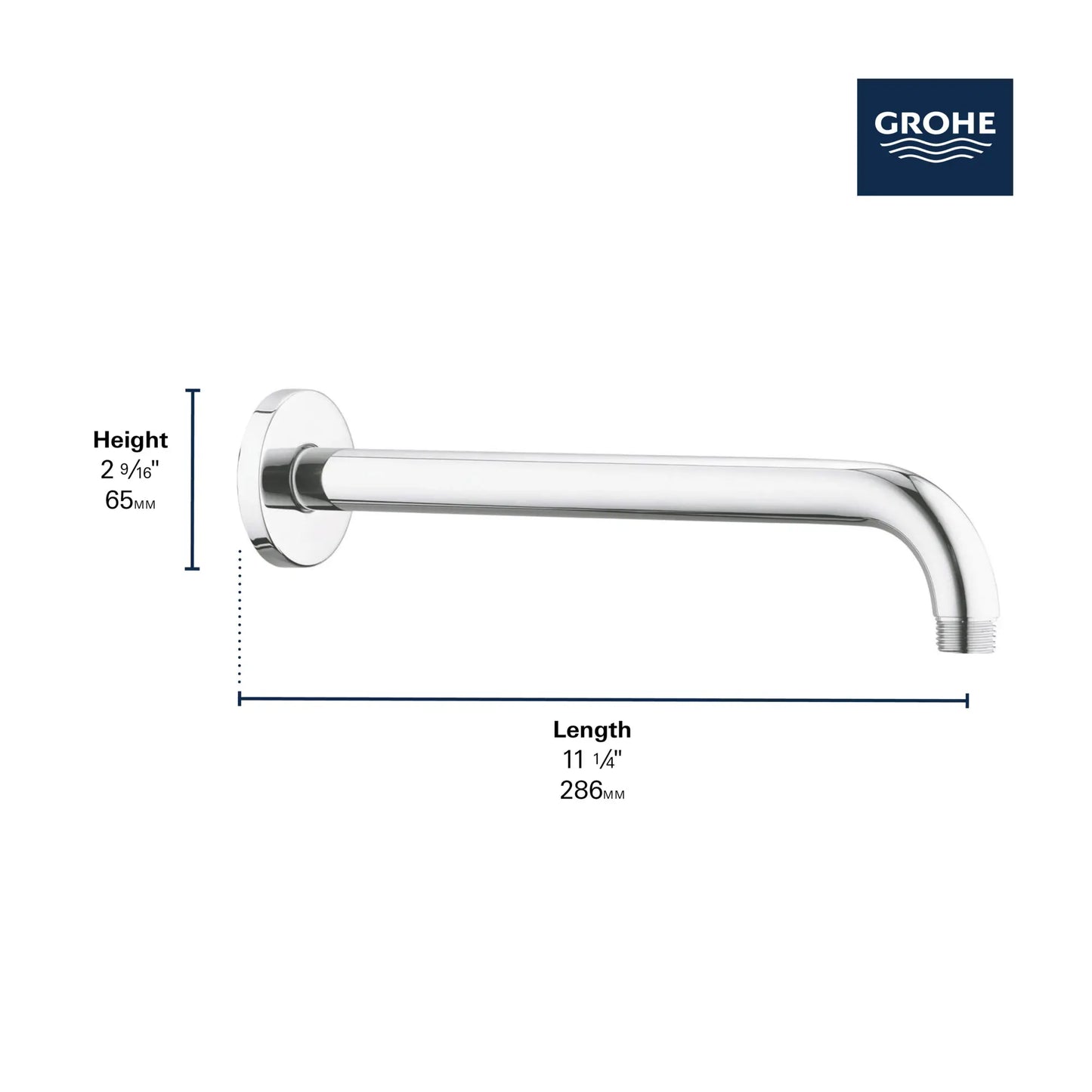 Grohe Rainshower 11 ¼" Round Shower Arm - 28577