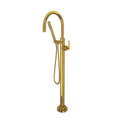 Rohl Lombardia Single Hole Floor Mount Tub Filler Trim - TLB06HF1LM