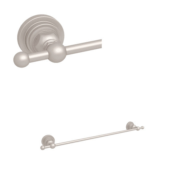 Rohl San Giovanni 18 Inch Towel Bar A1484LI - Satin Nickel
