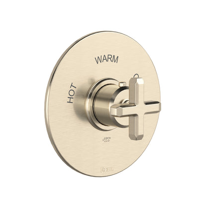 Rohl Apothecary 3/4" Thermostatic Trim Without Volume Control, Cross Handle - TAP13W1XM