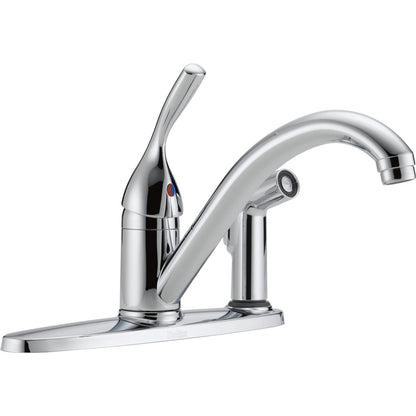 Robinet de cuisine Delta Classic à poignée unique avec pulvérisateur intégré - 300-DST