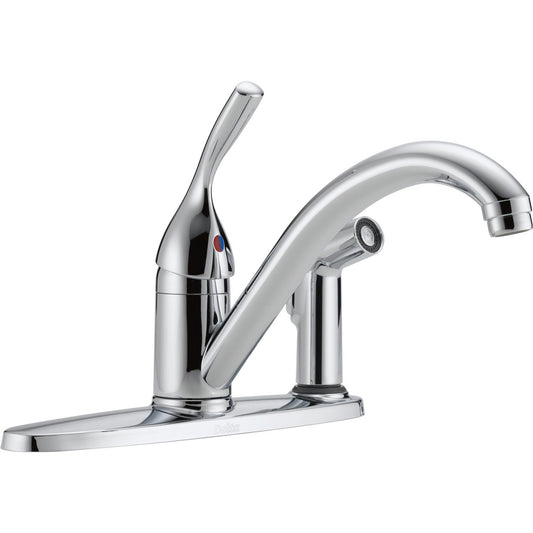 Delta Classic Single Handle Kitchen Faucet with Integral Spray - 300-DST
