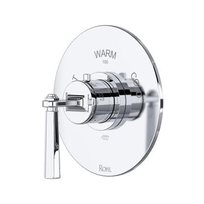 Rohl Modelle 3/4" Thermostatic Trim Without Volume Control With Lever Handle - TMD13W1LM