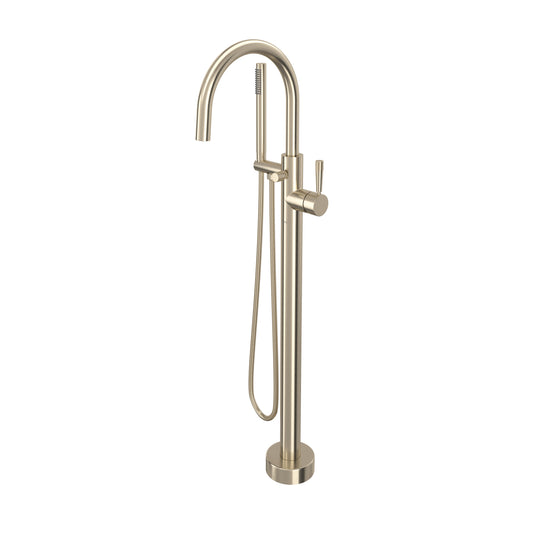 Rohl Graceline Knurled Single Hole Floor Mount Tub Filler Trim - TMB06HF1LM