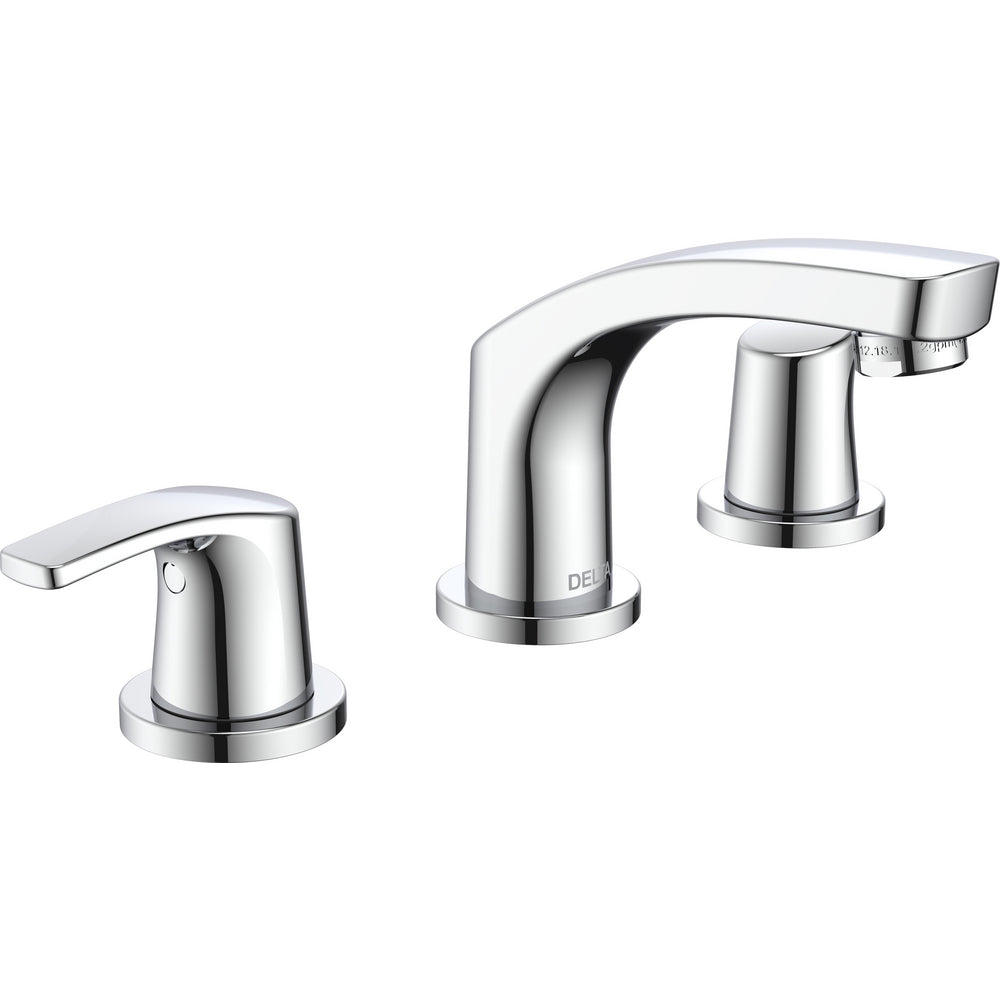 Robinet de lavabo étendu Delta Wynne à deux poignées - sans tirette - 3534LF