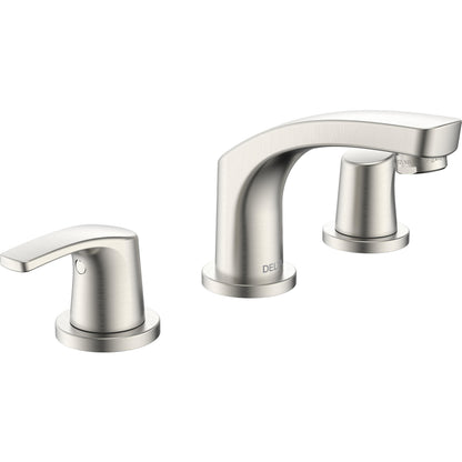 Robinet de lavabo étendu Delta Wynne à deux poignées - sans tirette - 3534LF