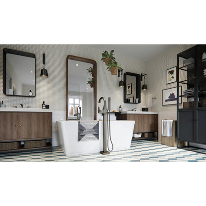 Delta Trillian Single Handle Floor Mount Tub Filler Trim - T4746