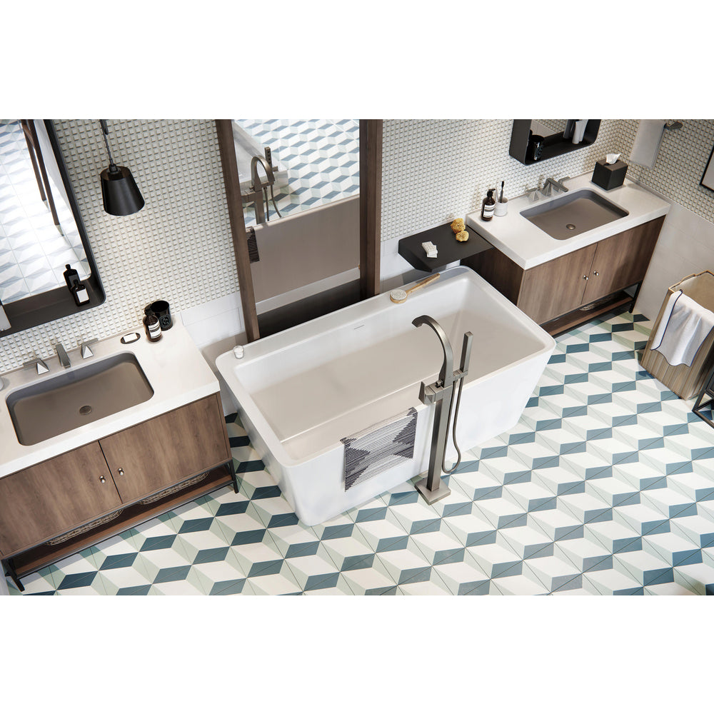 Delta Trillian Single Handle Floor Mount Tub Filler Trim - T4746