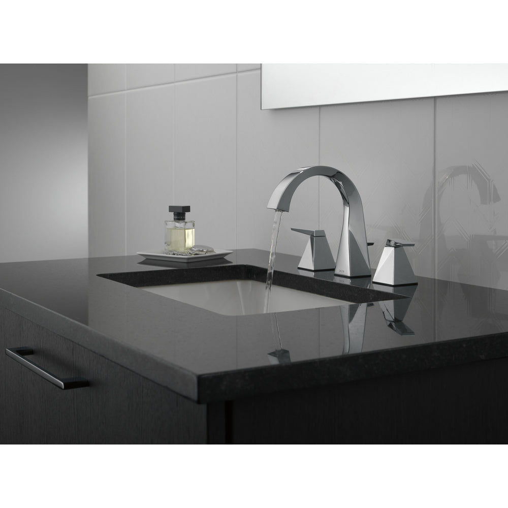 Robinet de salle de bain à deux poignées et entraxe large Delta Trillian - 35546