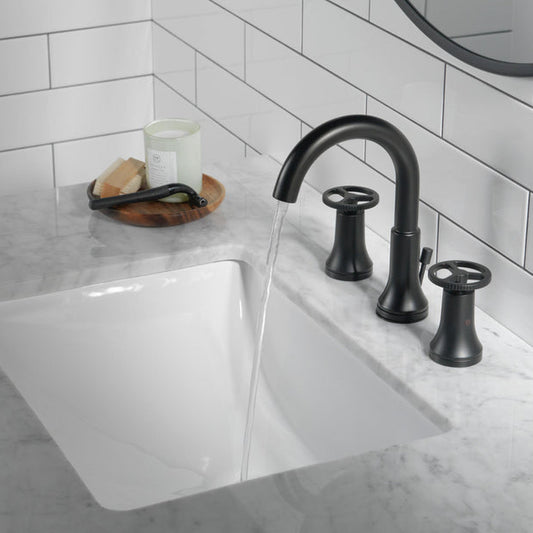 Delta Trinsic Two Handle Widespread Bathroom Faucet - 3558