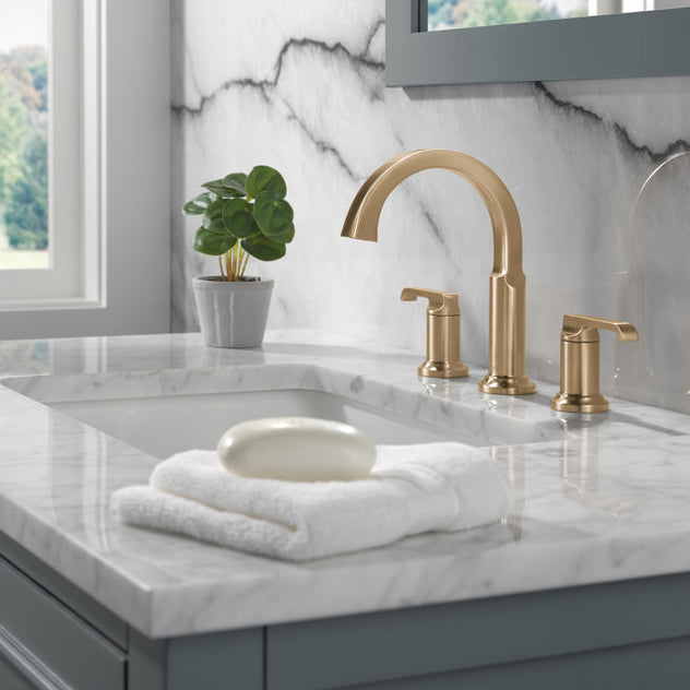 Delta Tetra Two Handle Widespread Bathroom Faucet - 35588