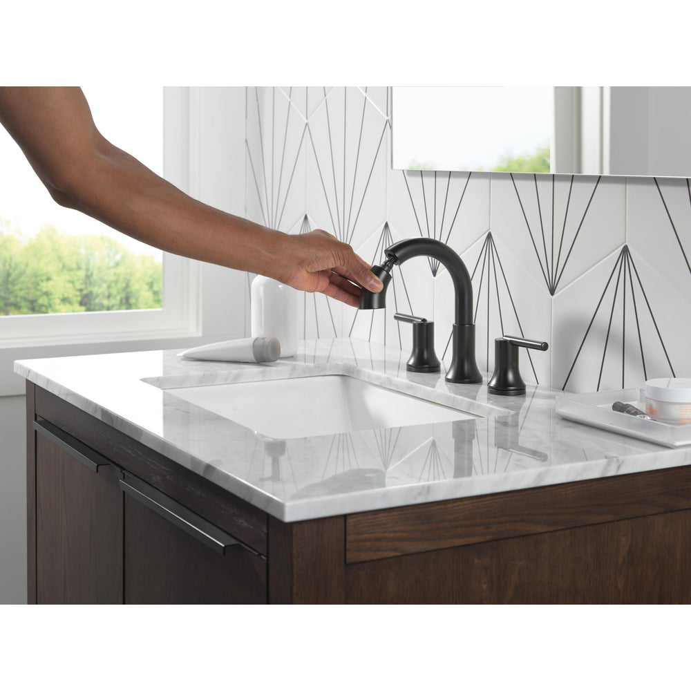 Delta Trinsic Two Handle Widespread Pull Down Bathroom Faucet - 3559-PD-DST