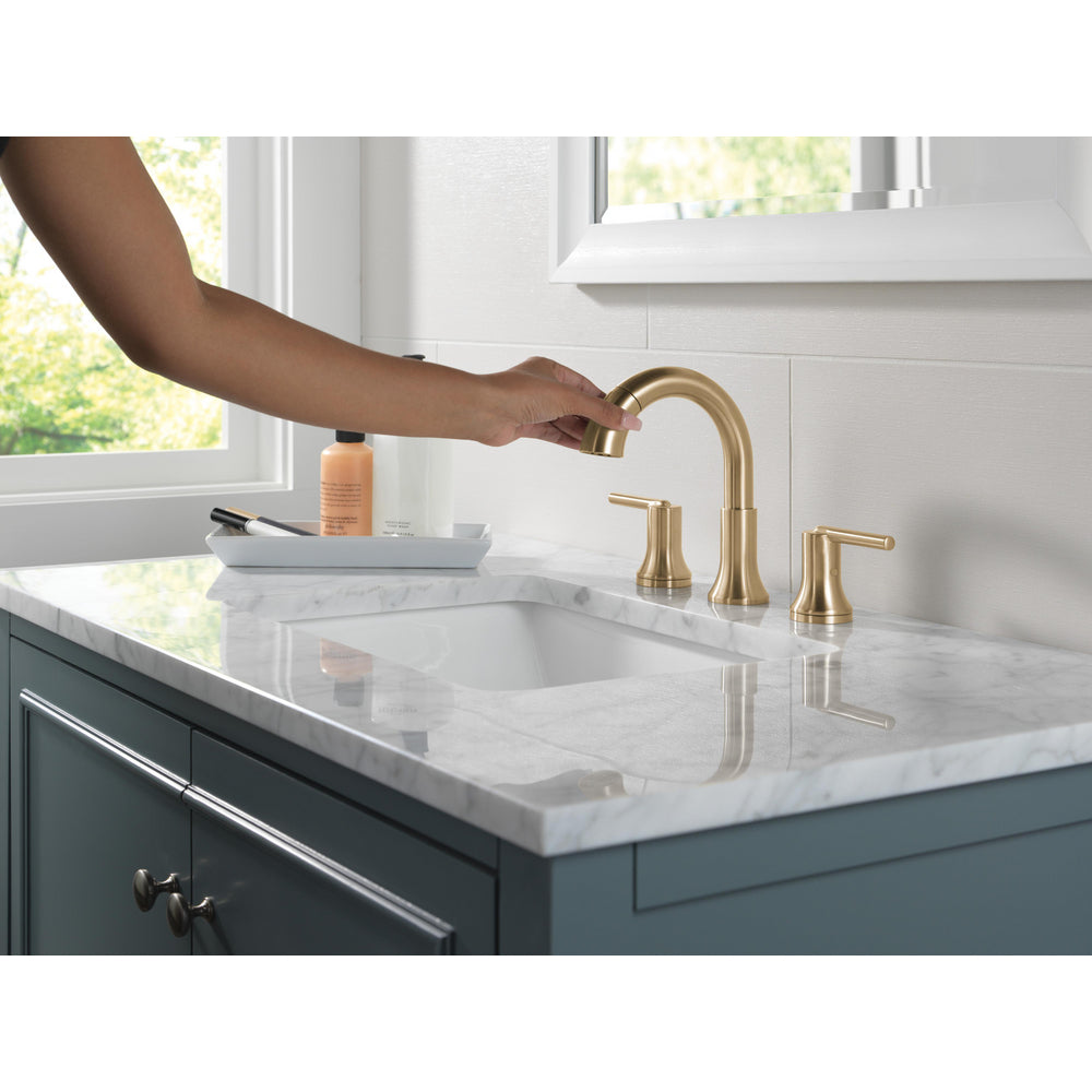 Delta Trinsic Two Handle Widespread Pull Down Bathroom Faucet - 3559-PD-DST