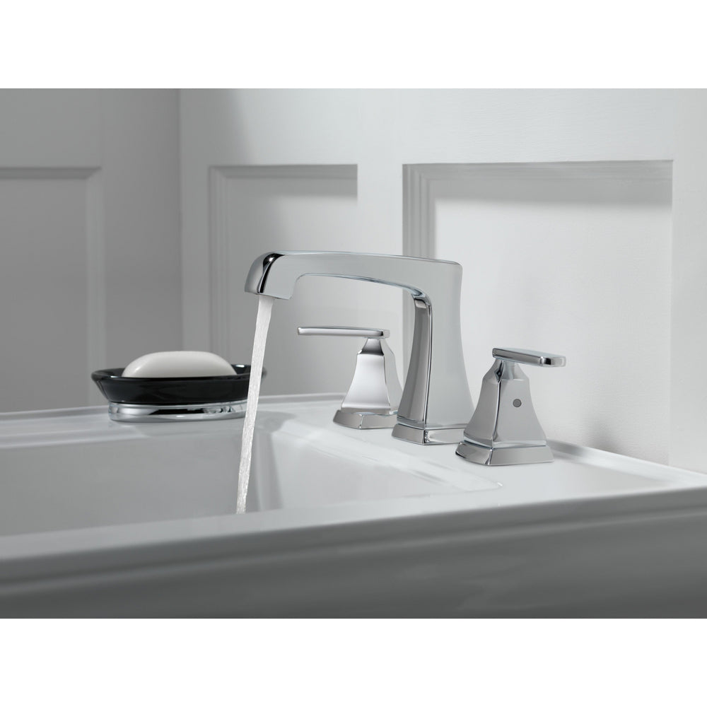 Delta Ashlyn Two Handle Widespread Lavatory Faucet - Metal Pop-Up - 3564