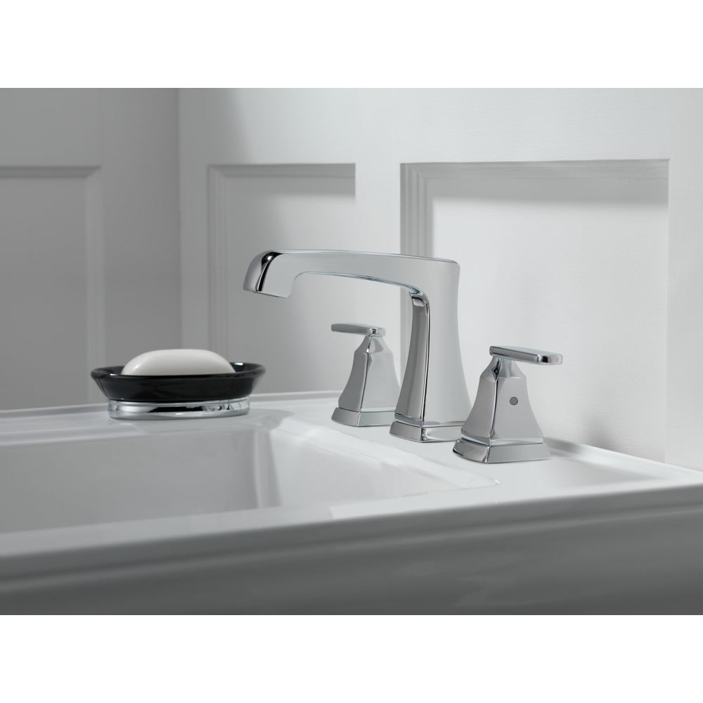 Delta Ashlyn Two Handle Widespread Lavatory Faucet - Metal Pop-Up - 3564